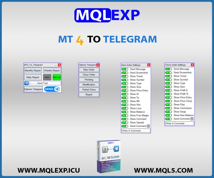 MT4 To Telegram Signal Provider – Customizable Trade Alerts & Reports | MQLEXP