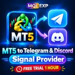 MT5 to Telegram And Discord Signal Provider EA | MQLEXP EAs
