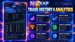 Multi Risk Manager Pro trading history dashboard with performance statistics, equity curve and export tools